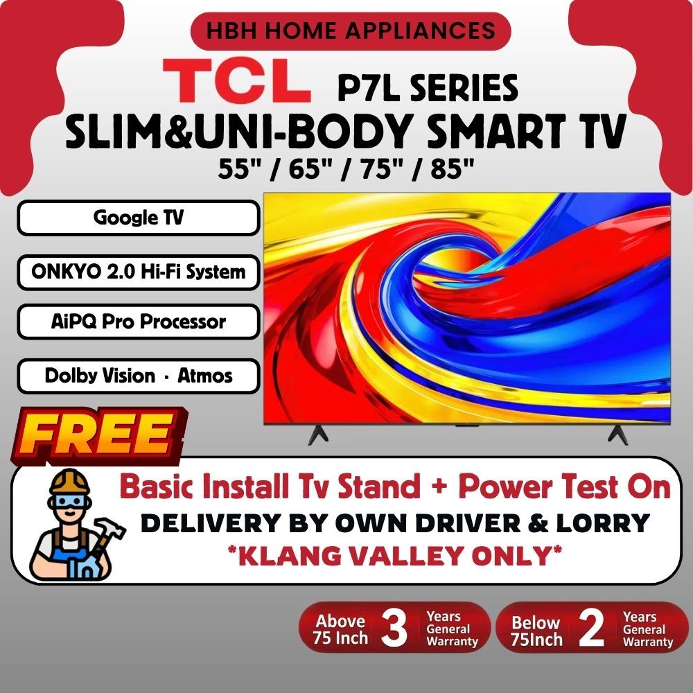 【Free Basic Install】TCL New P7L SERIES | Google TV | Dolby Vision-Atmos ...