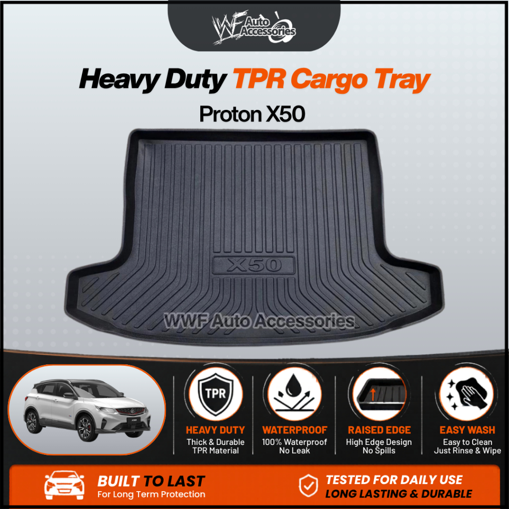 Proton X50 / X 50 Rear Trunk Cargo Boot Tray Liner Anti-Slip Waterproof ...