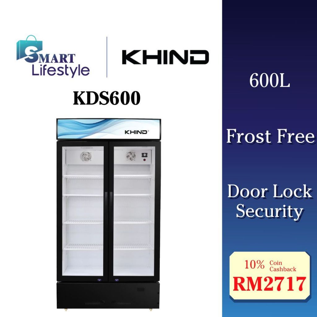 Khind 2 Door Display Showcase Chiller (600L) KDS600 | Shopee Malaysia