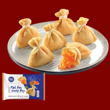 [SHCF] EB Premium Fish Roe Lucky Bag 6pc 160g Frozen Halal | Shopee ...