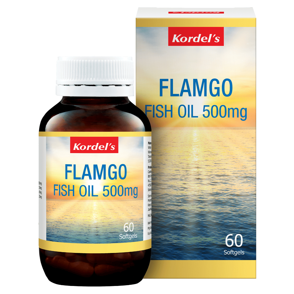 Kordel's Flamgo Fish Oil 500mg Resolve Chronic Inflammation & Pain ...