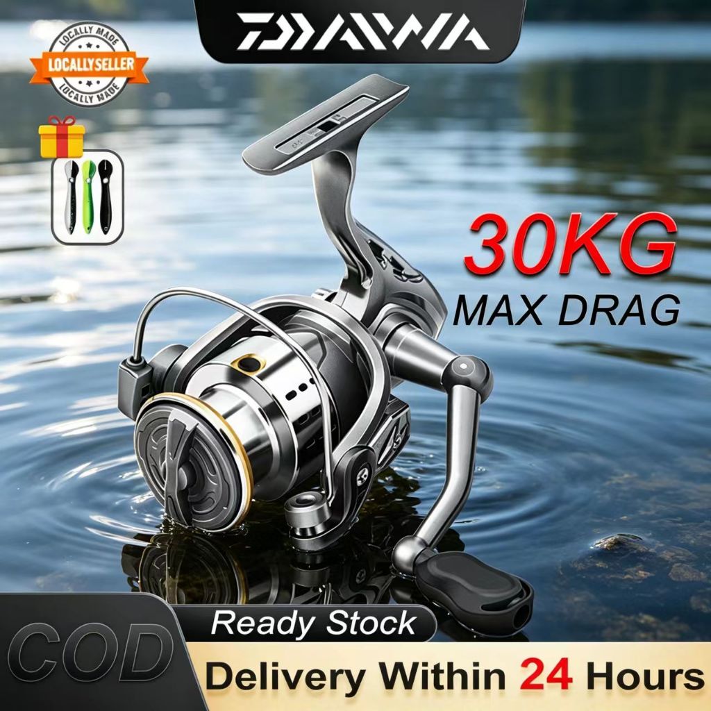 DAIWA Mini Spinning Fishing Reel Mesin Pancing Full Metal Spool Body ...