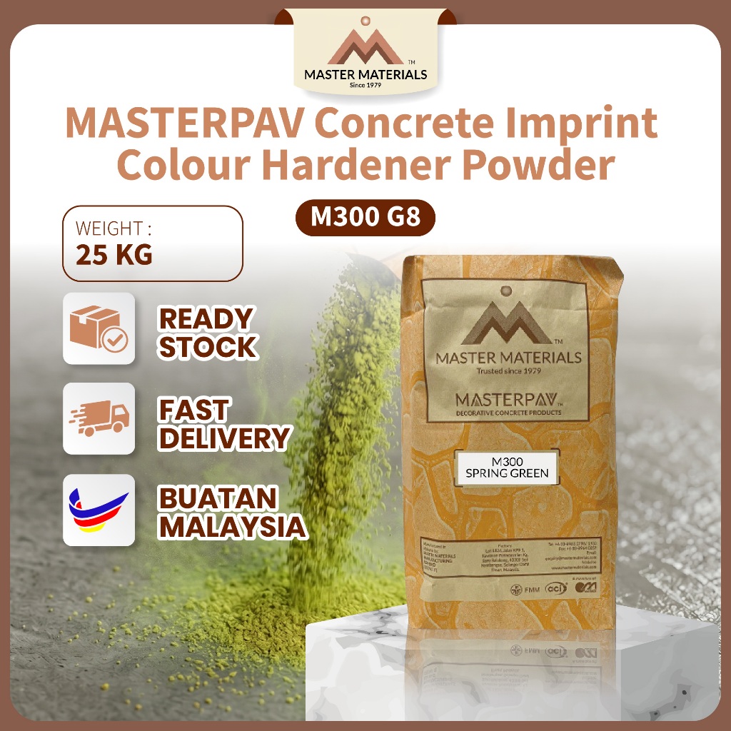 MASTERPAV Concrete Imprint Colour Hardener Powder M300 Green Series ...