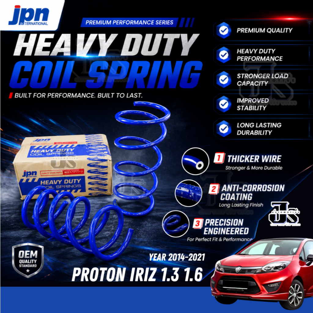 JPN Heavy Duty Coil Spring Iriz 1.3 1.6 Proton Performance Spring Front ...