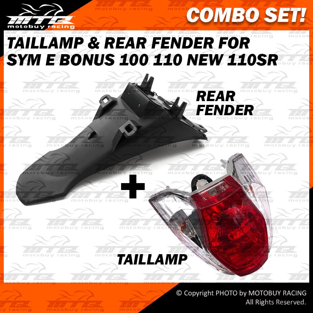 COMBO SET! SYM E BONUS 100 E BONUS 110 NEW E BONUS 110SR TAIL LAMP AND ...