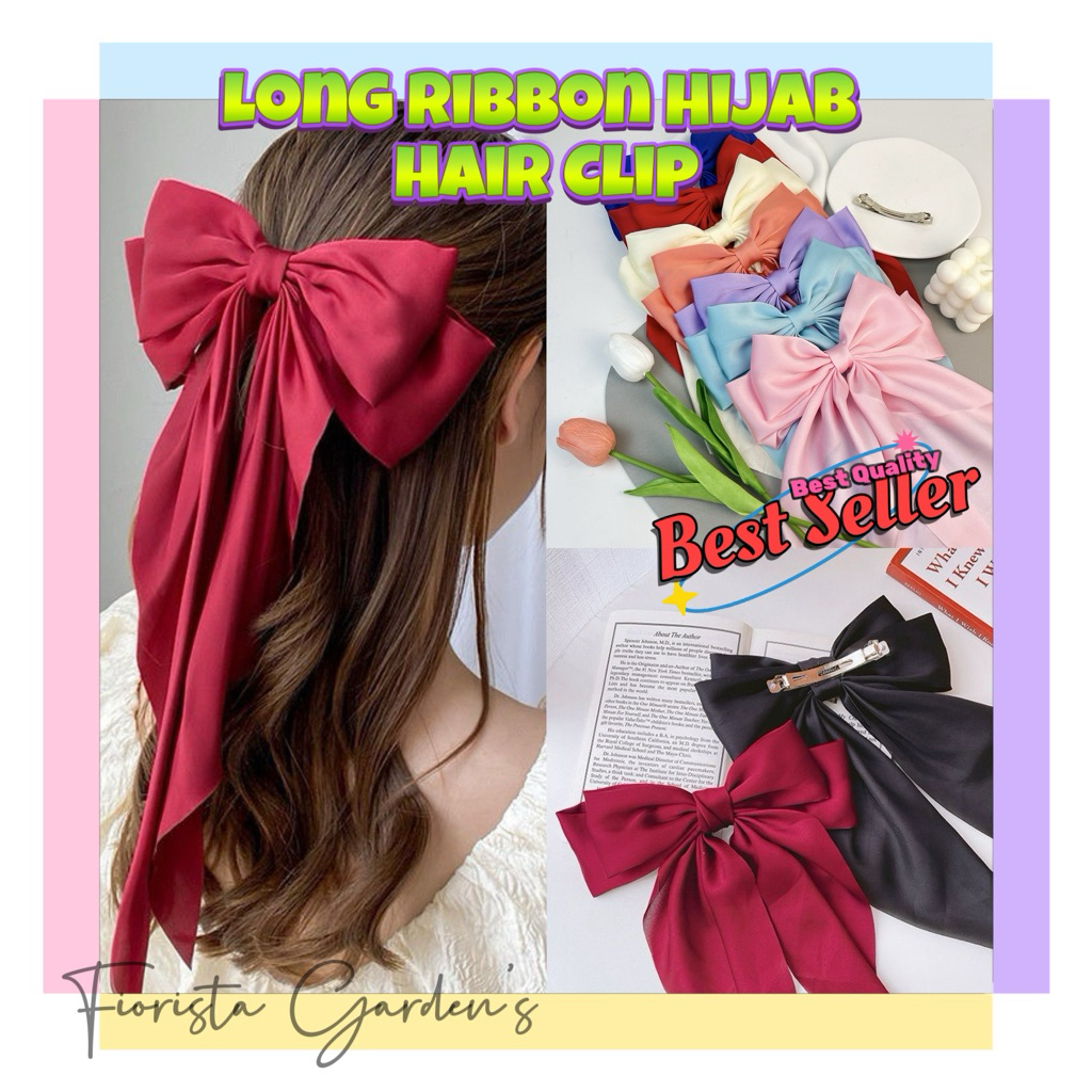 [1pcs] Long Ribbon Clip Hjjab Besar | Shopee Malaysia