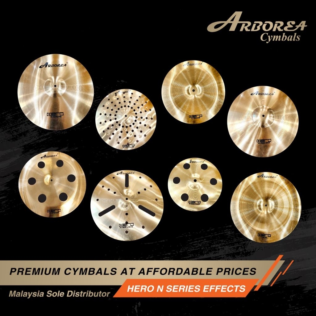 Arborea Cymbals Hero N series effect cymbals | Shopee Malaysia