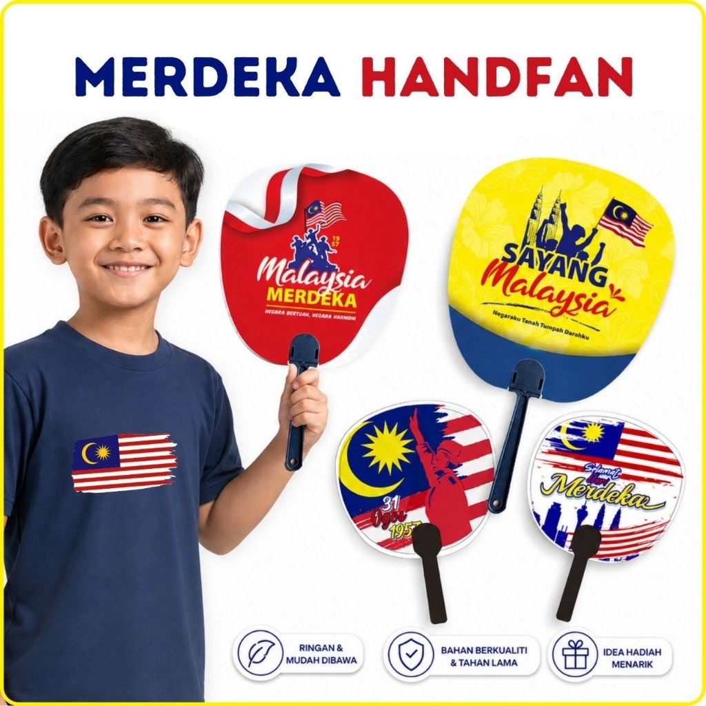 Kipas Merdeka Hand Fan Prop Hari Kebangsaan Malaysia handfan merdeka ...