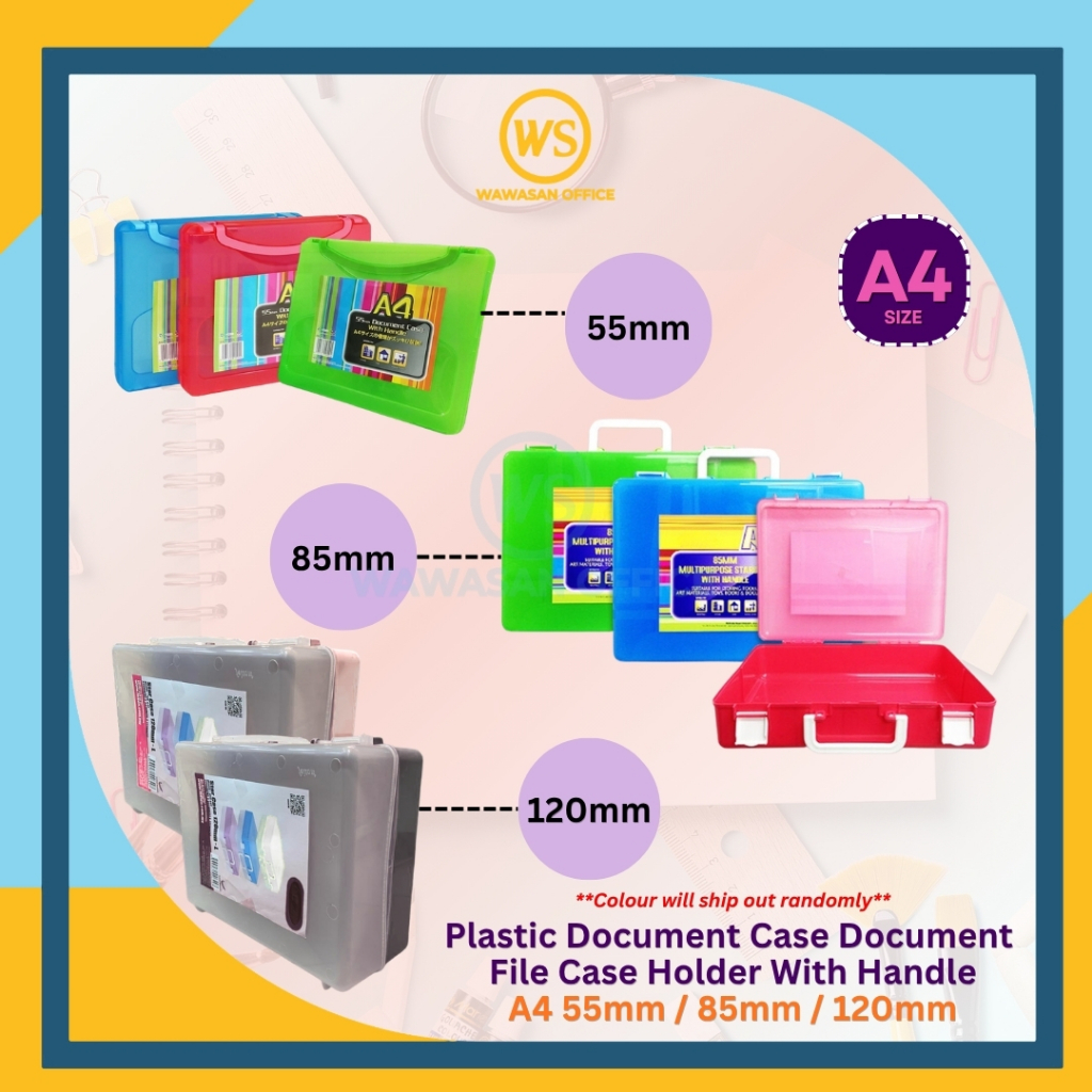 A4 Document Case With Handle / File Case / Document Holder / Document ...