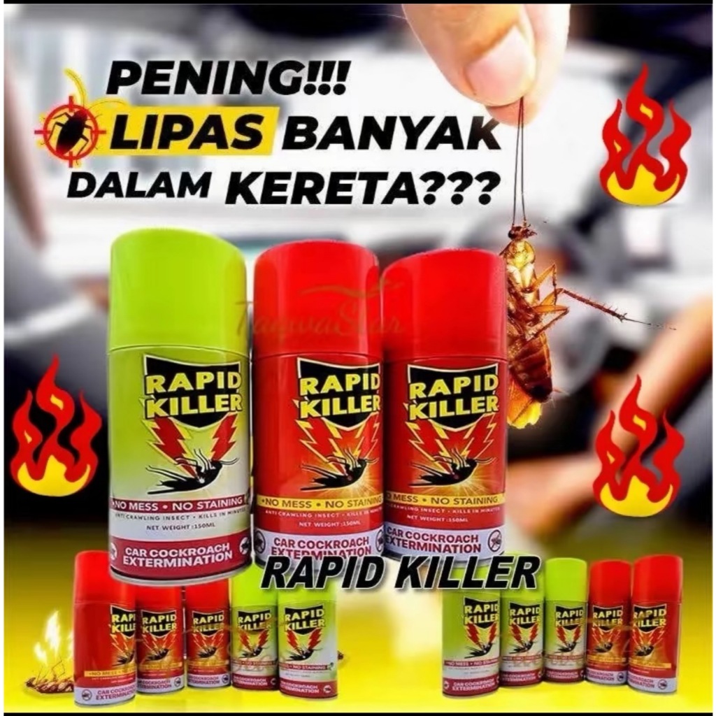 PEST CONTROL UBAT LIPAS KERETA RAPIDKILLER SPRAY LIPAS KERETA ...