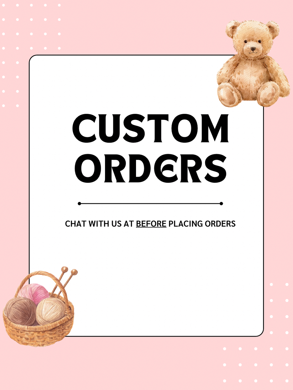[L&Q Customs🧶] Custom Crochet Orders | Shopee Malaysia