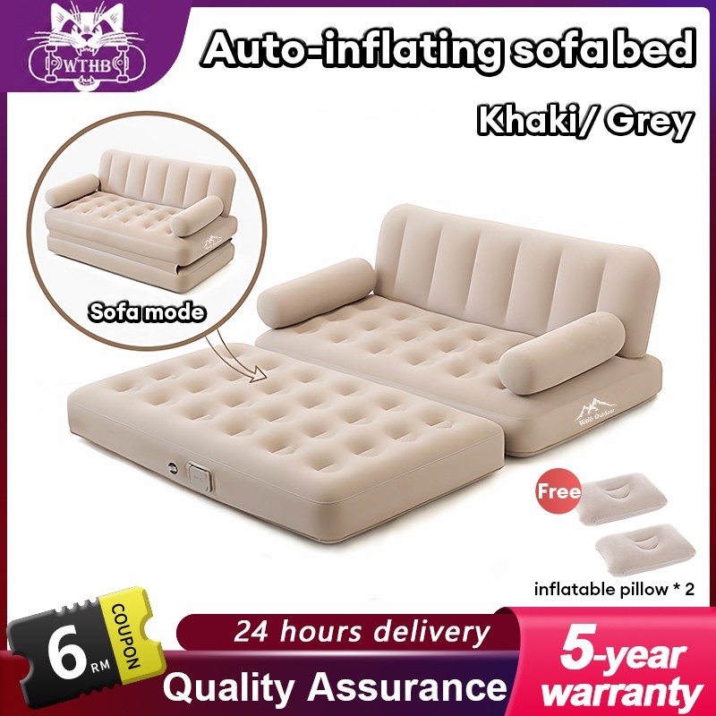 WTHB【Free Pillows】Outdoor Automatic Inflatable sofa mattress bed ...