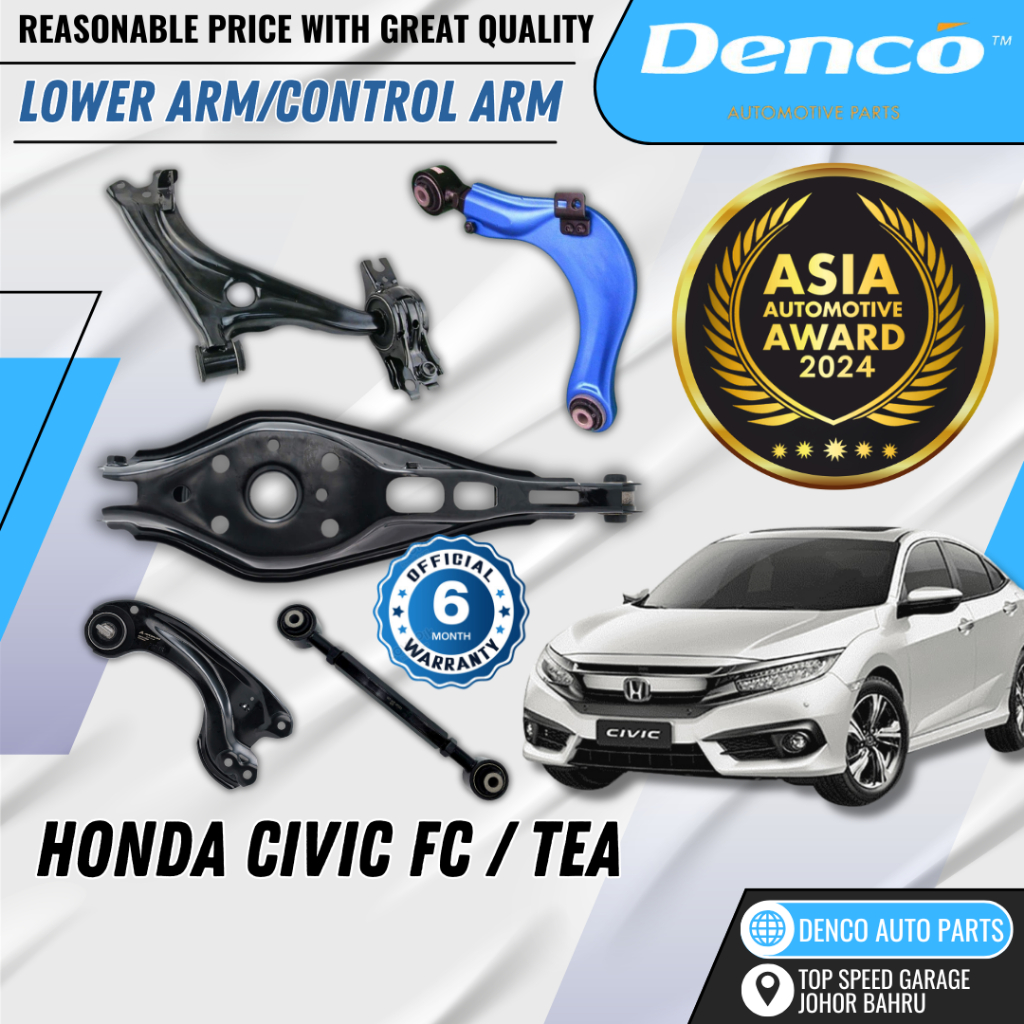 DENCO Premium Upper Lower Arm Civic Fc Tea Teb suspension Adjustable ...