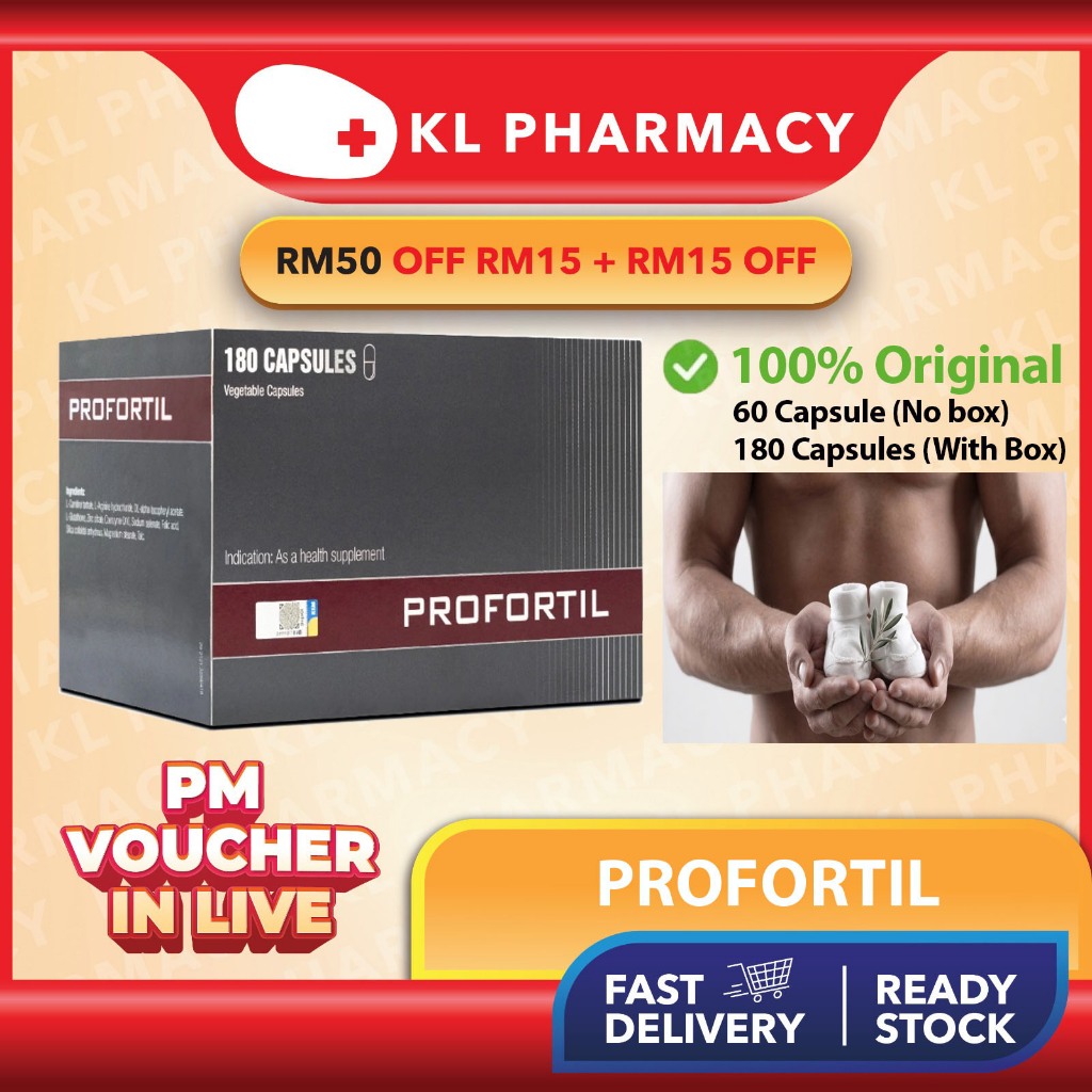 PROFORTIL 20 Capsules / (60 Capsules )- Improvement of sperm quality ...
