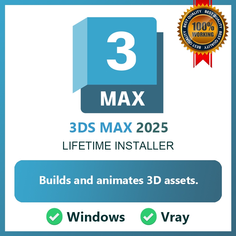 3DS MAX 2025 VRAY Latest Version Windows 10 11 macOS 10-26 Lifetime Use ...