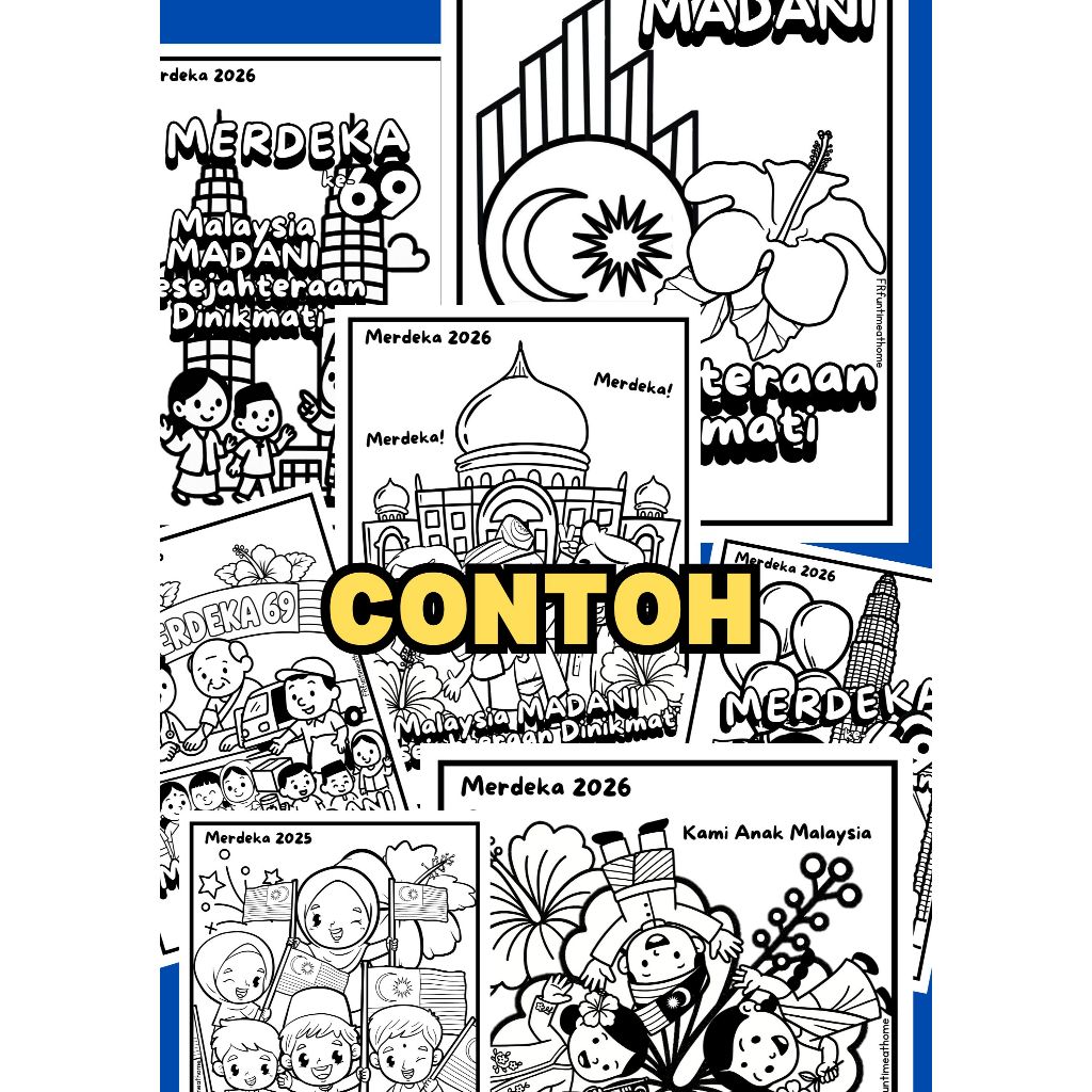[PRINTABLE PDF] Mari Mewarna Merdeka 2026 Malaysia MADANI Kesejahteraan ...