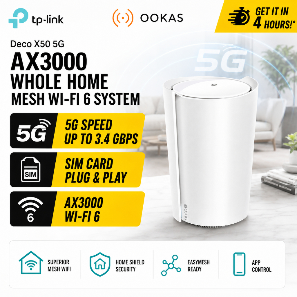 TP-Link Deco X50-5G AX3000 Mesh 5G WiFi 6 Router | Premium Qualcomm ...