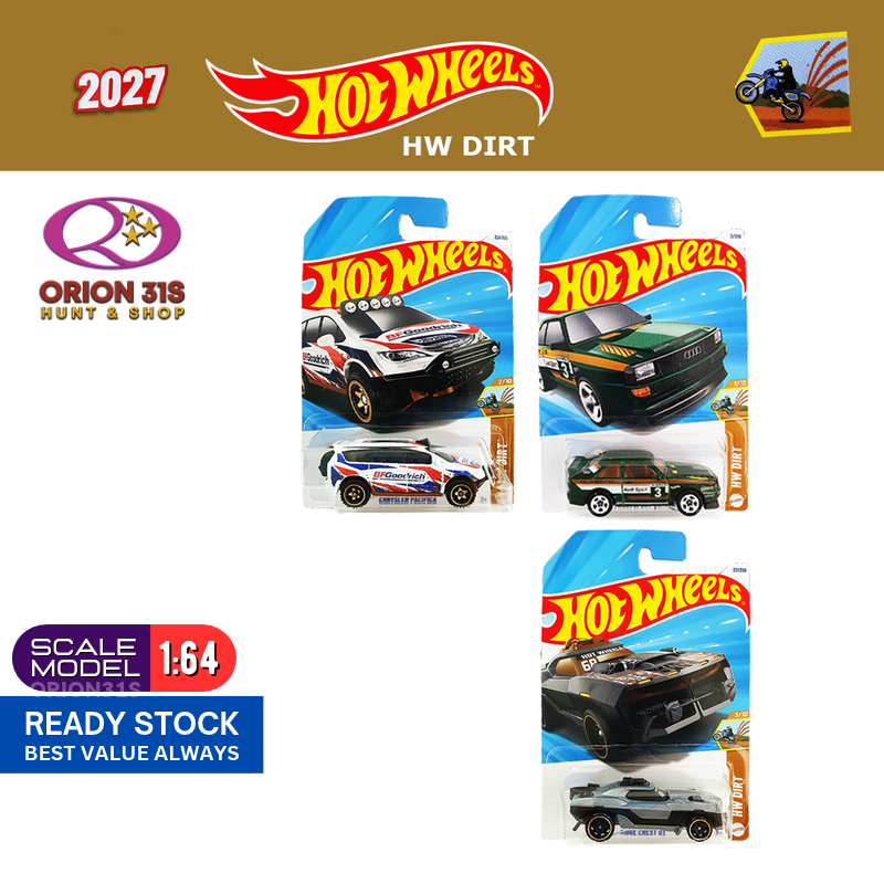 Hot Wheels 2027 HW Dirt '84 Audi Sport Quattro/ Chrysler Pacifica ...
