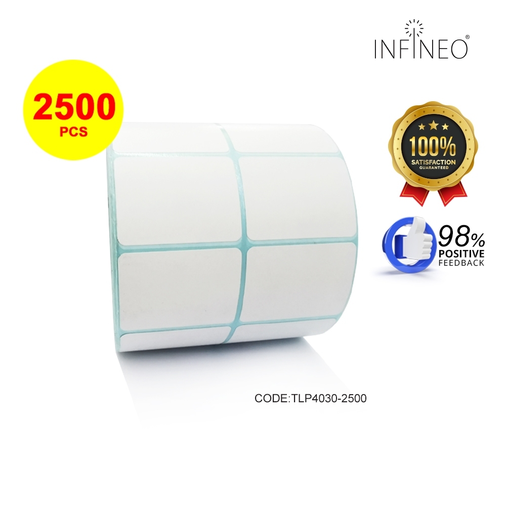 Thermal Label Paper Sticker Roll; Size: 40x30mm; 700pcs/2500pcs ...