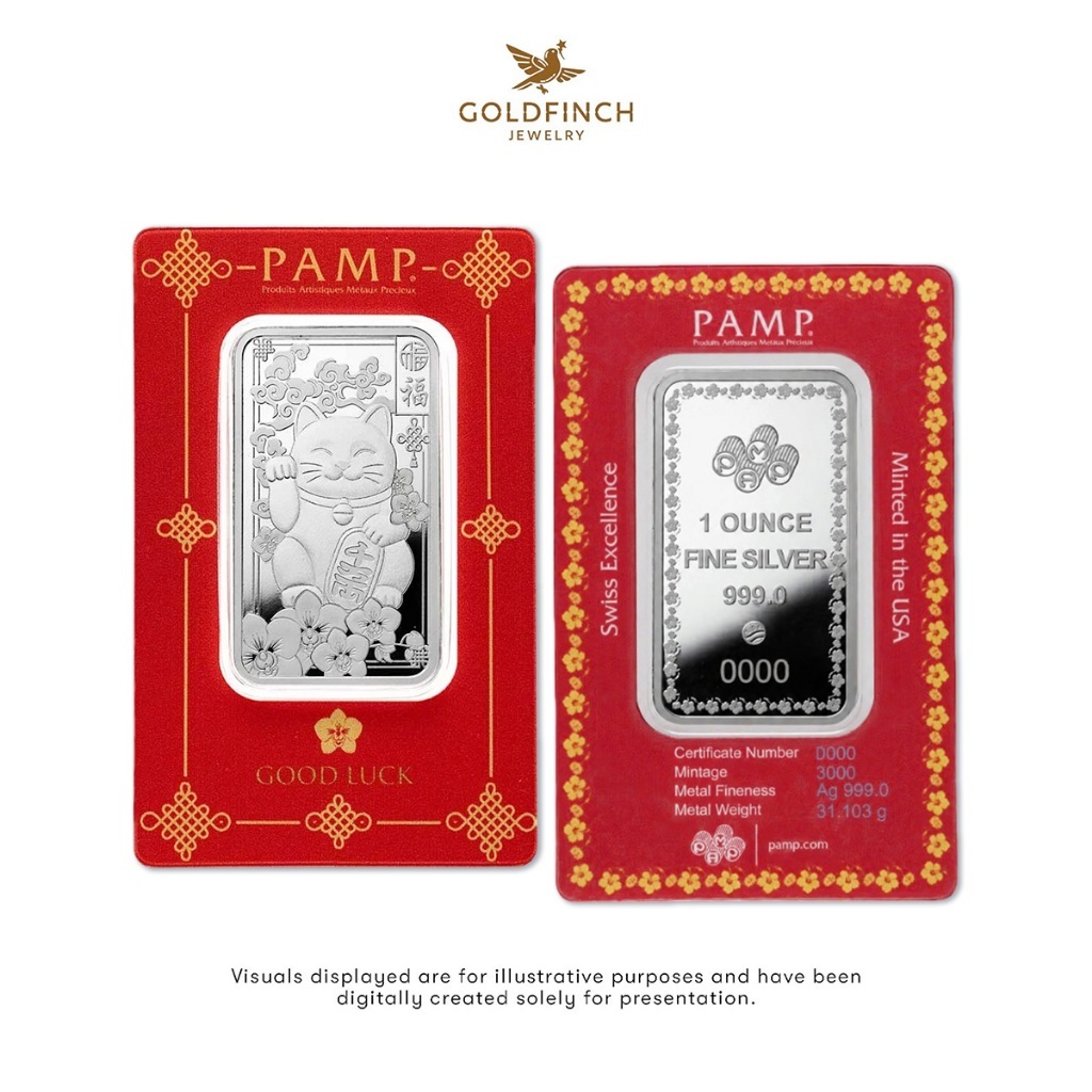 [Limited Stock] GOLDFINCH | PAMP Suisse Lucky Cat (1oz) Silver Bar ...