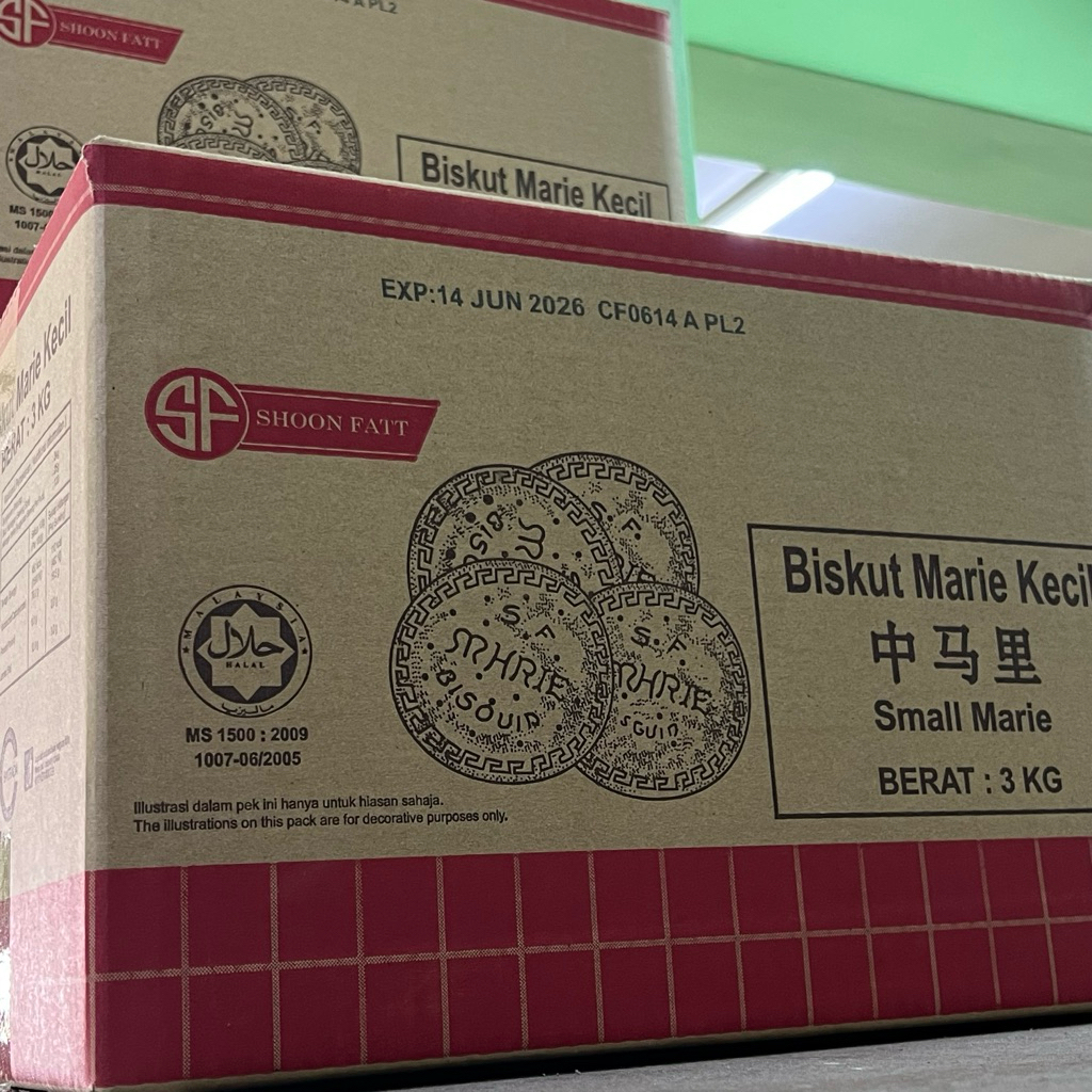 SHOON FATT ROTI MARIE KECIL 3KG (KOTAK) SMALL MARIE BISCUITS LOCAL ...