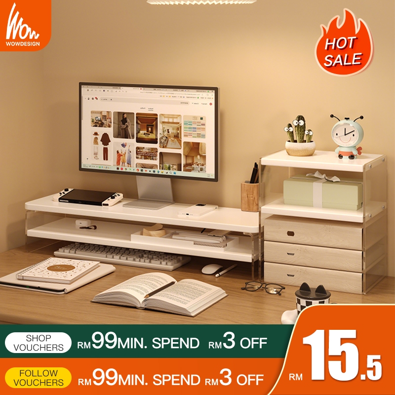 Monitor Riser Computer Stand PC Stand Keyboard Stand Desk Organizer ...