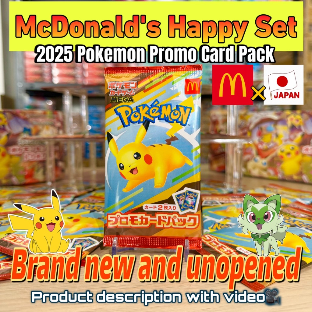 Pokemon Card Game MEGA McDonald's Happy Set 2025 Promo Card Pack  &1SETor2SETor4SETJapan limited | Shopee Malaysia