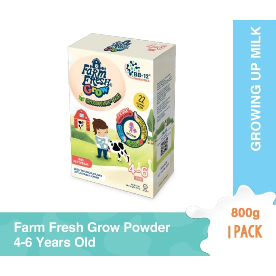 Farm Fresh Grow Powder 4-6 Years Old 800g | Shopee Malaysia