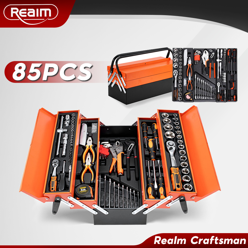 REAIM ToolBox 85PSC Tool Box Heavy Duty Spanar Box Total Tool Wrench ...