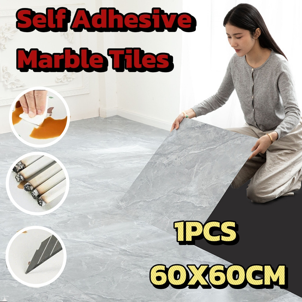 60X60CM Floor Sticker Self Adhesive Wear-resistant Non-slip Flame ...