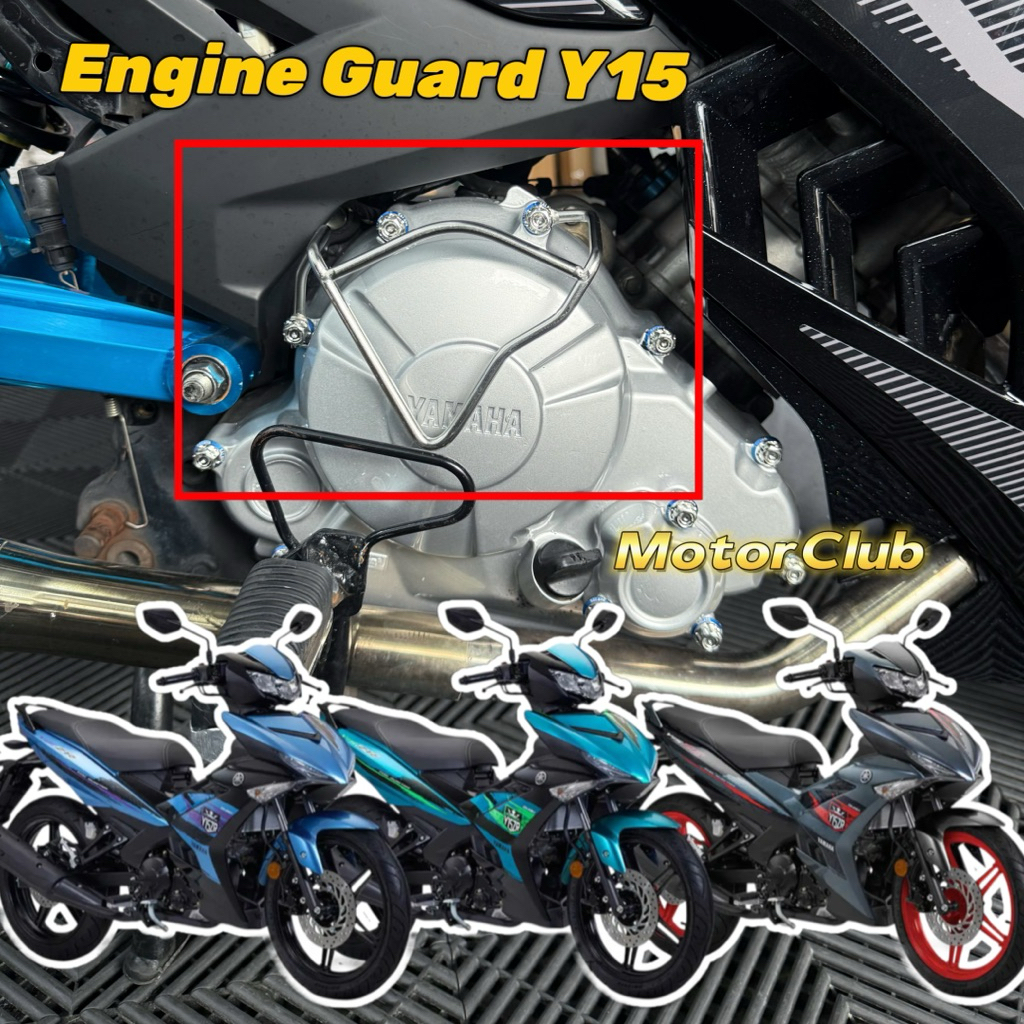 YAMAHA Y15ZR Y15 STAINLESS STEEL SIDE ENGINE GUARD PROTECT ENGINE BLOCK ...