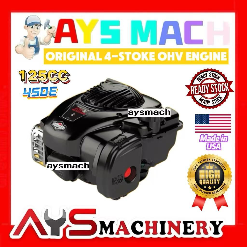 Briggs and Stratton B&S 450E 125cc OHV 4-Stroke Engine For LawnMower ...