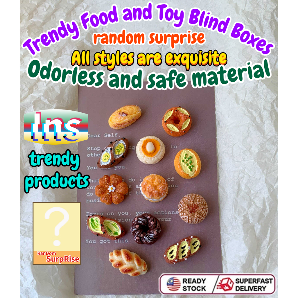Miniature world simulation bread food toy decorations fashion mini ...