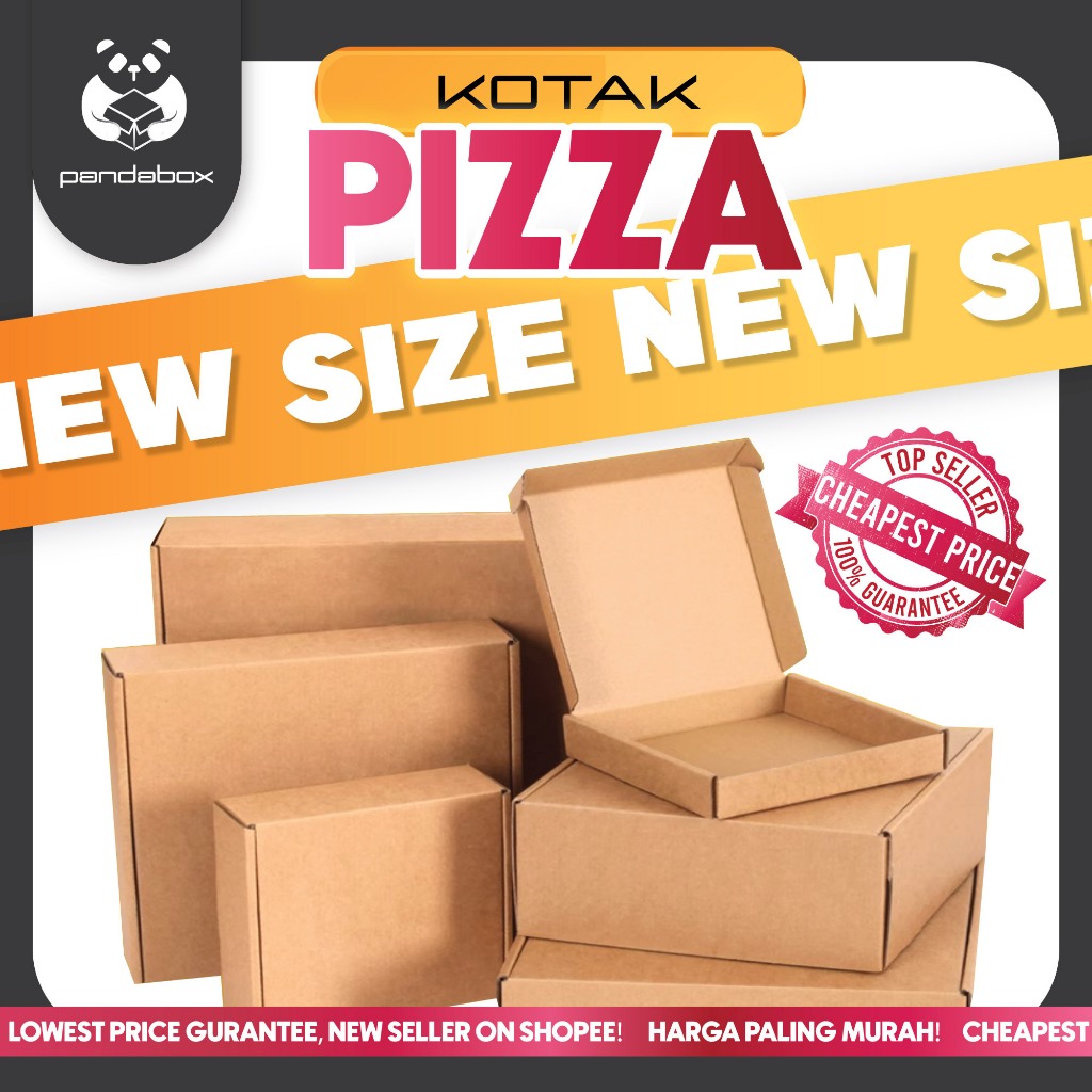 PANDABOX SERIES 3 Pizza Box Kotak Carton Box Packaging Box Gift Box ...