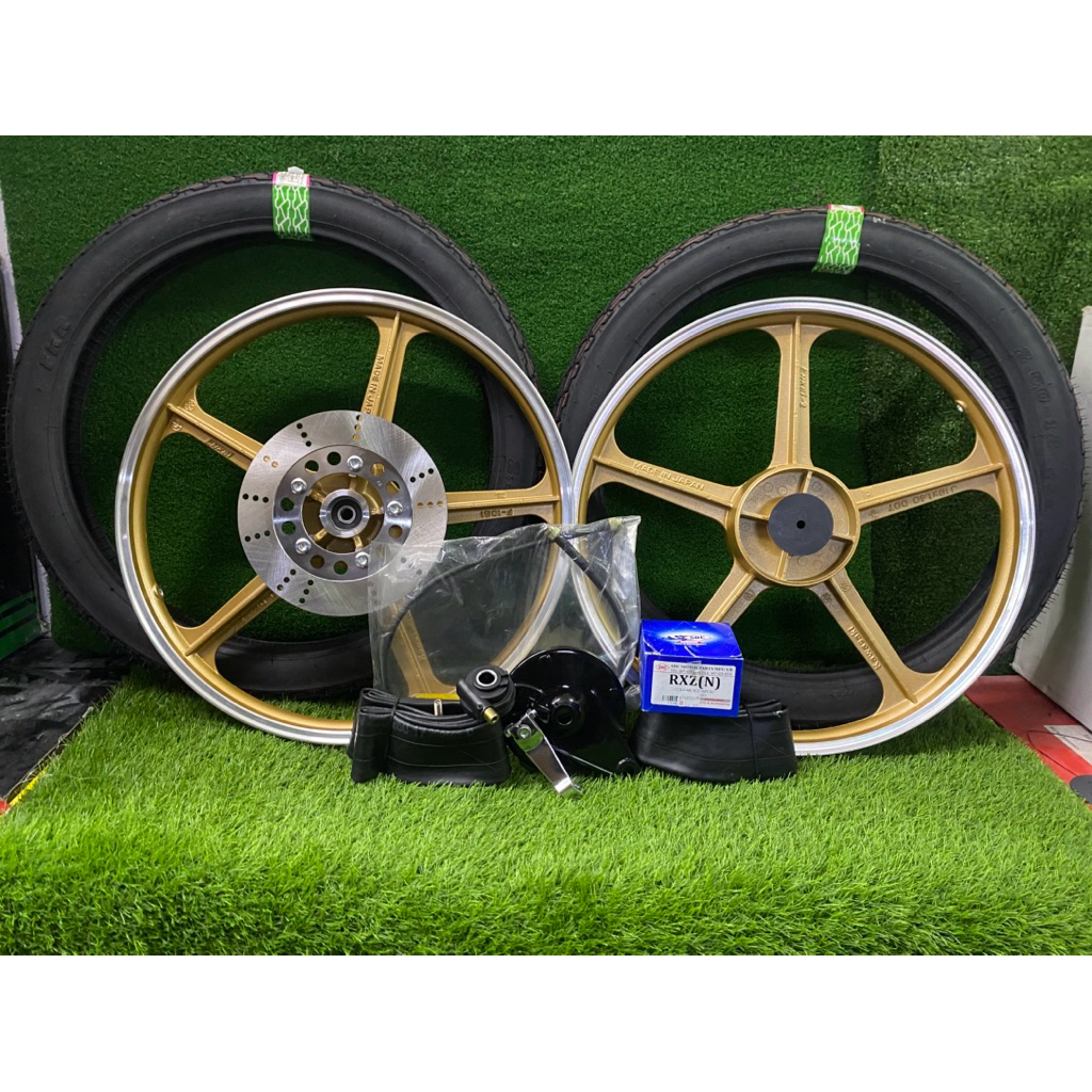 SPORT RIM KAWASAKI AR80 COMBO SET PNP RXZ *TAYAR FKR GPX20F*TUBE ...