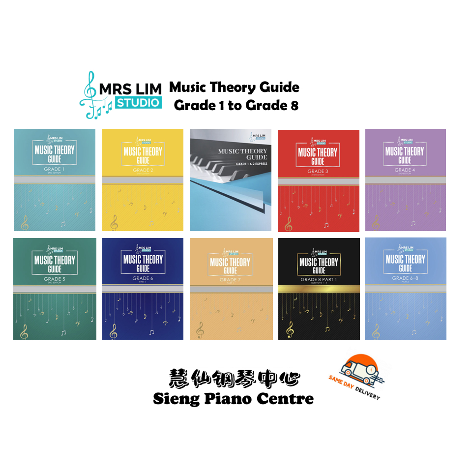 Mrs Lim Studio Music Theory Guide Grade 1 to Grade 8 | Shopee Malaysia