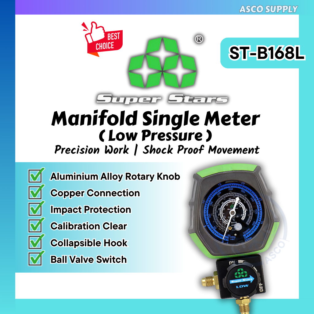 Single Meter ( Manifold ) - Low Pressure || Super Stars || Refrigerant ...