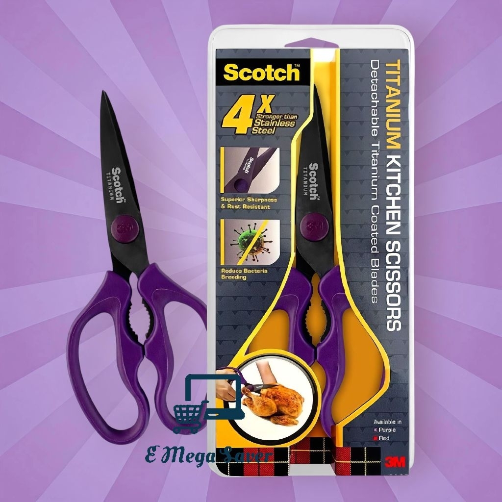Scotch 8" Precision Ultra Edge Scissors, Assorted Colors, 3 Count | UK - View #4