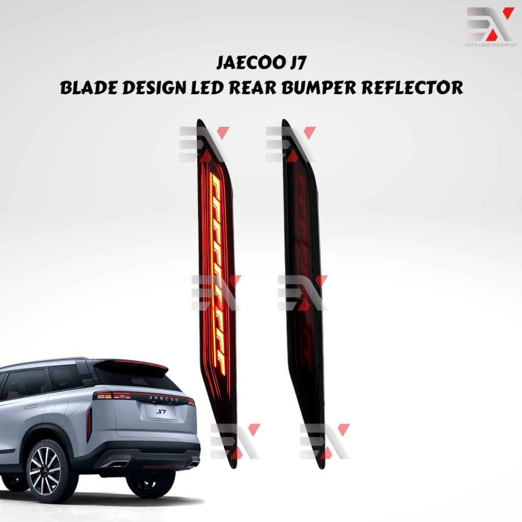 JAECOO J7 REAR BUMPER REFLECTOR - BLADE DESIGN - RUNNING SIGNAL ...