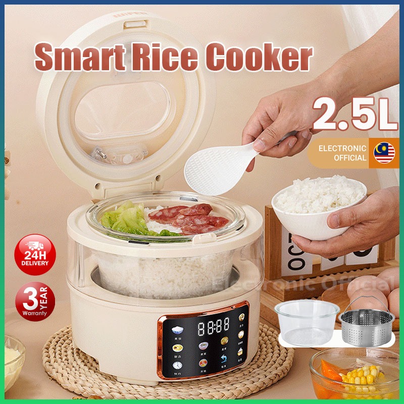 2.5L Big Rice Cooker Multifunction Smart Screen Periuk Nasi Elektrik ...