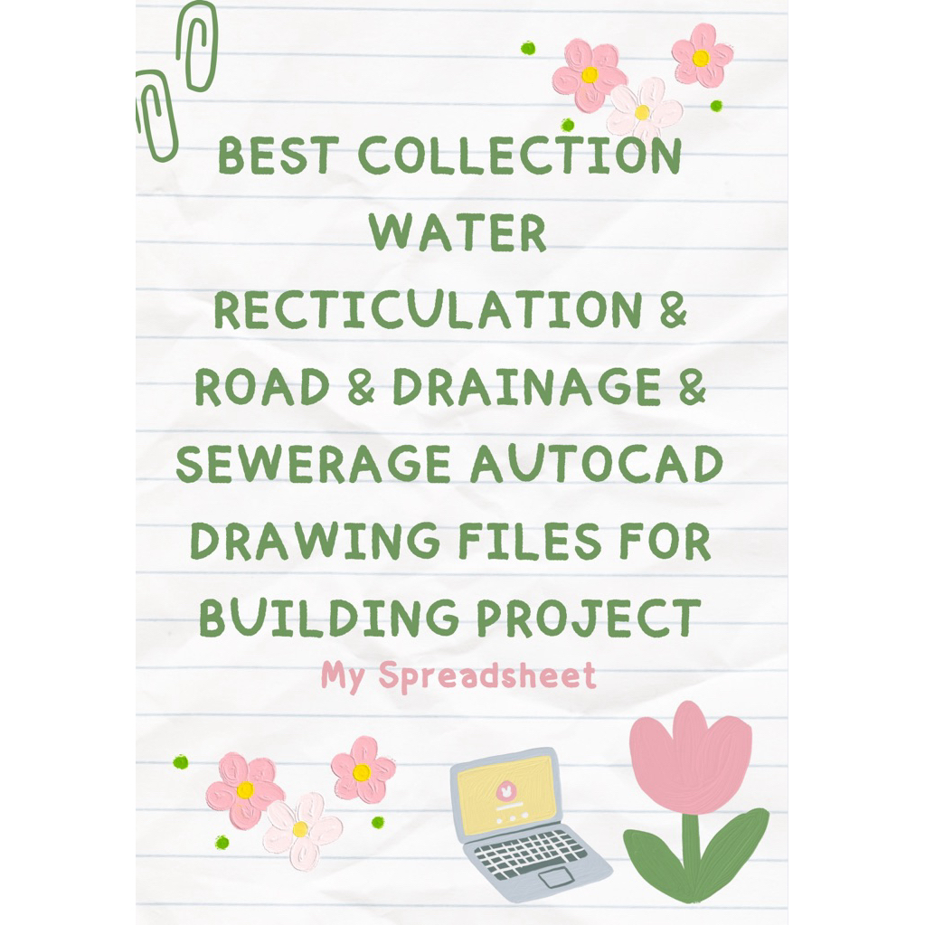 Best collection Water RETICULATION & road & drainage & sewerage autocad ...