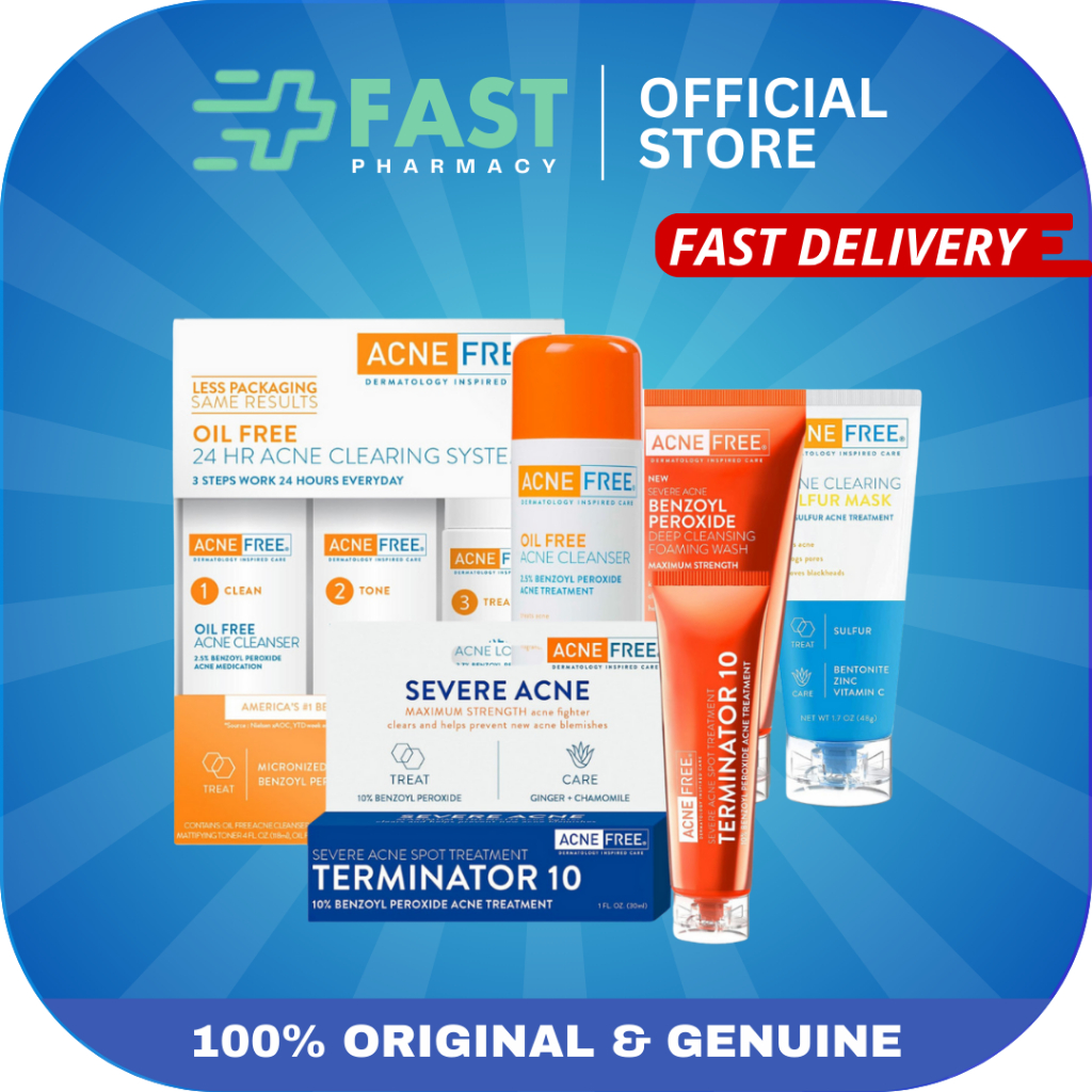 AcneFree Terminator 10 / Oil Free Acne Cleanser / Deep Cleansing ...