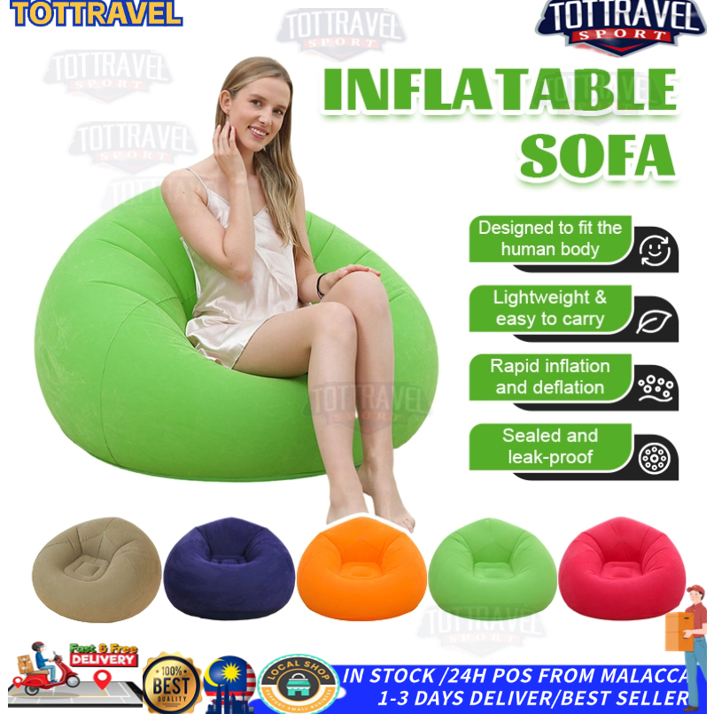 Inflatable Wind sofa Lamzac Lounge Bed Lazy Sofa Sleeping Bag Outdoor ...