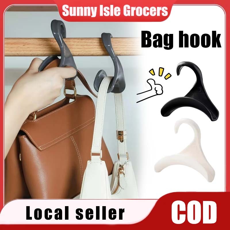 10Pcs Rak Penggantungan Beg Tahan Lama PP / Bag Hanger Hook untuk ...
