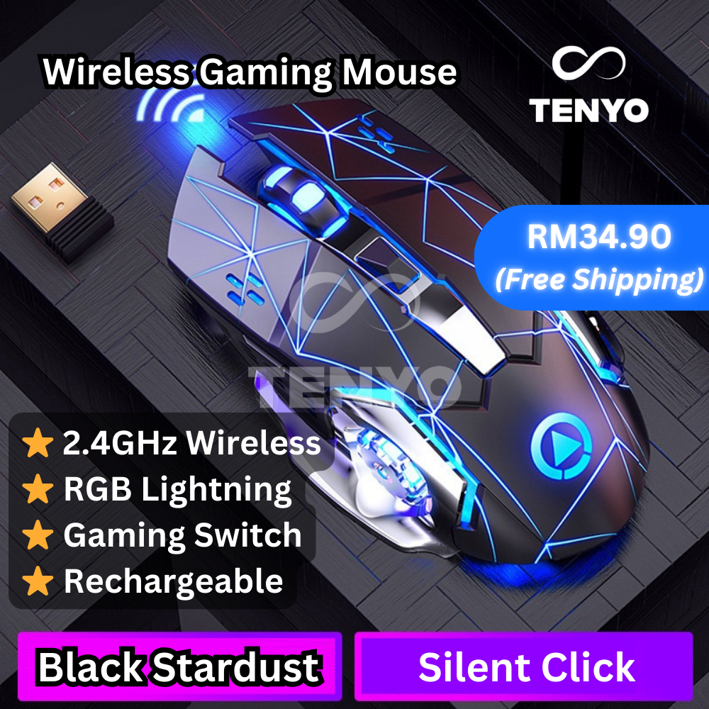 TENYO Grandmaster Wireless Gaming Mouse | 2.4GHz Wireless | RGB ...