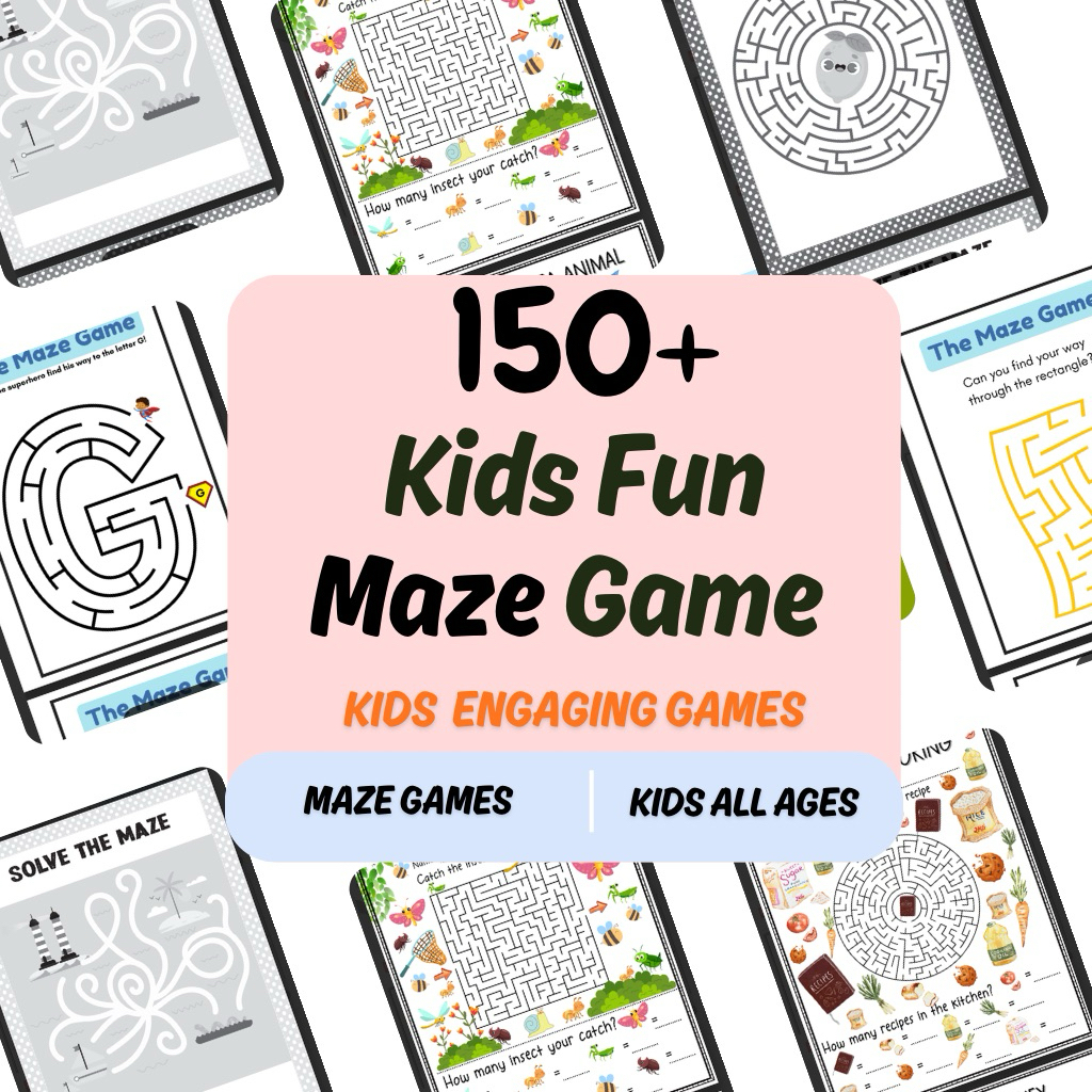 Fun Printable Kids Maze Games | Educational Puzzles & Activities for ...