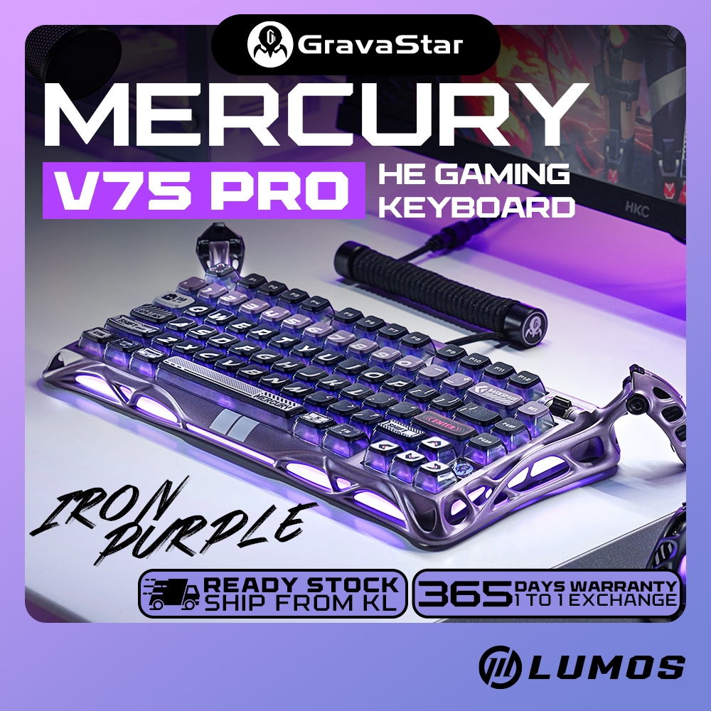 Gravastar Mercury V75 Pro 75% Hall Effect Magnetic Switch Gaming ...