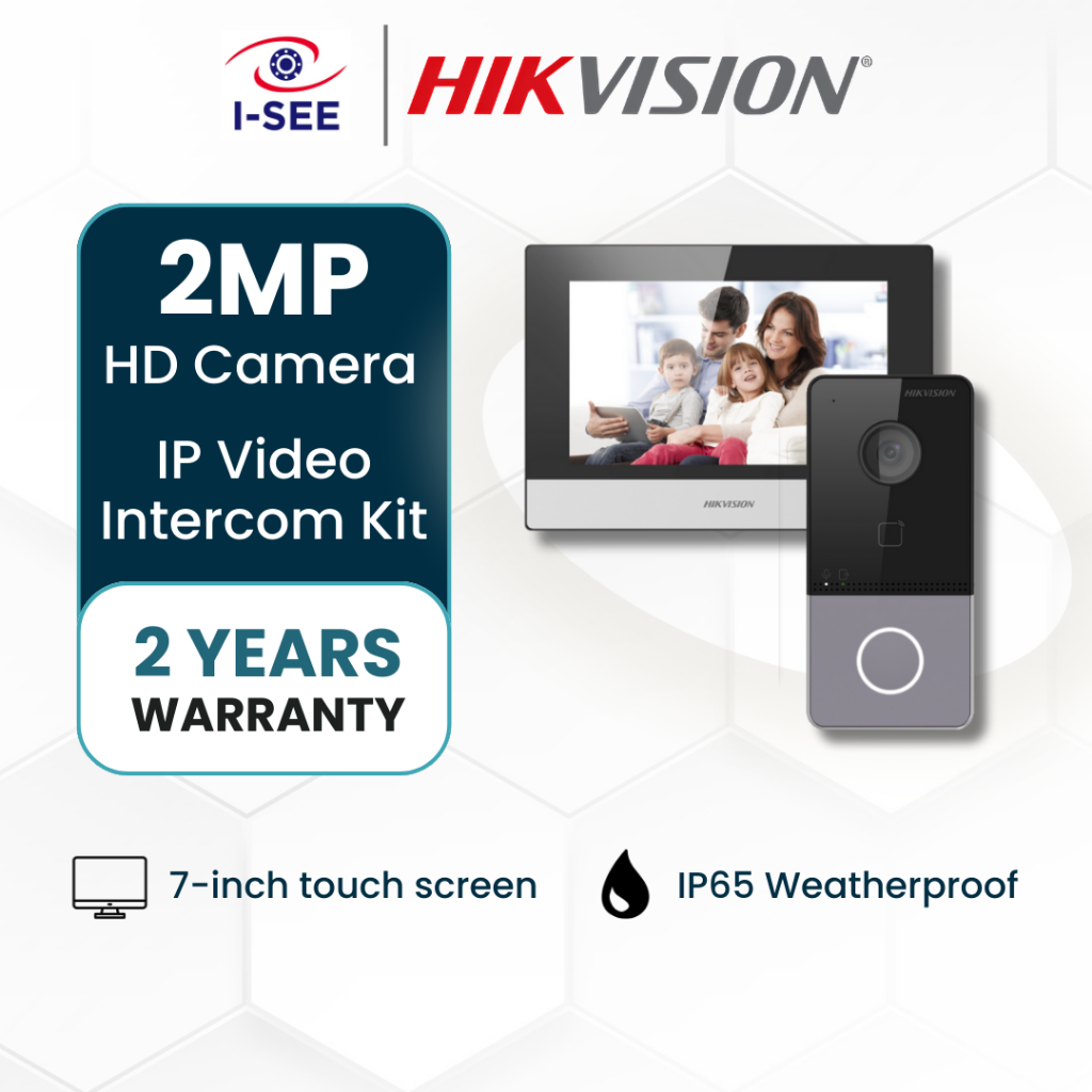IP Video Intercom Network Kit DS-KIS603-P Remote Control Door Access ...