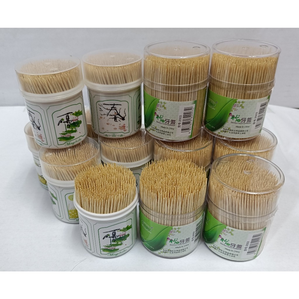 (500/600Pcs) Disposable Toothpicks Fruit Pick Sharp Tooth Sticks/（500/ ...