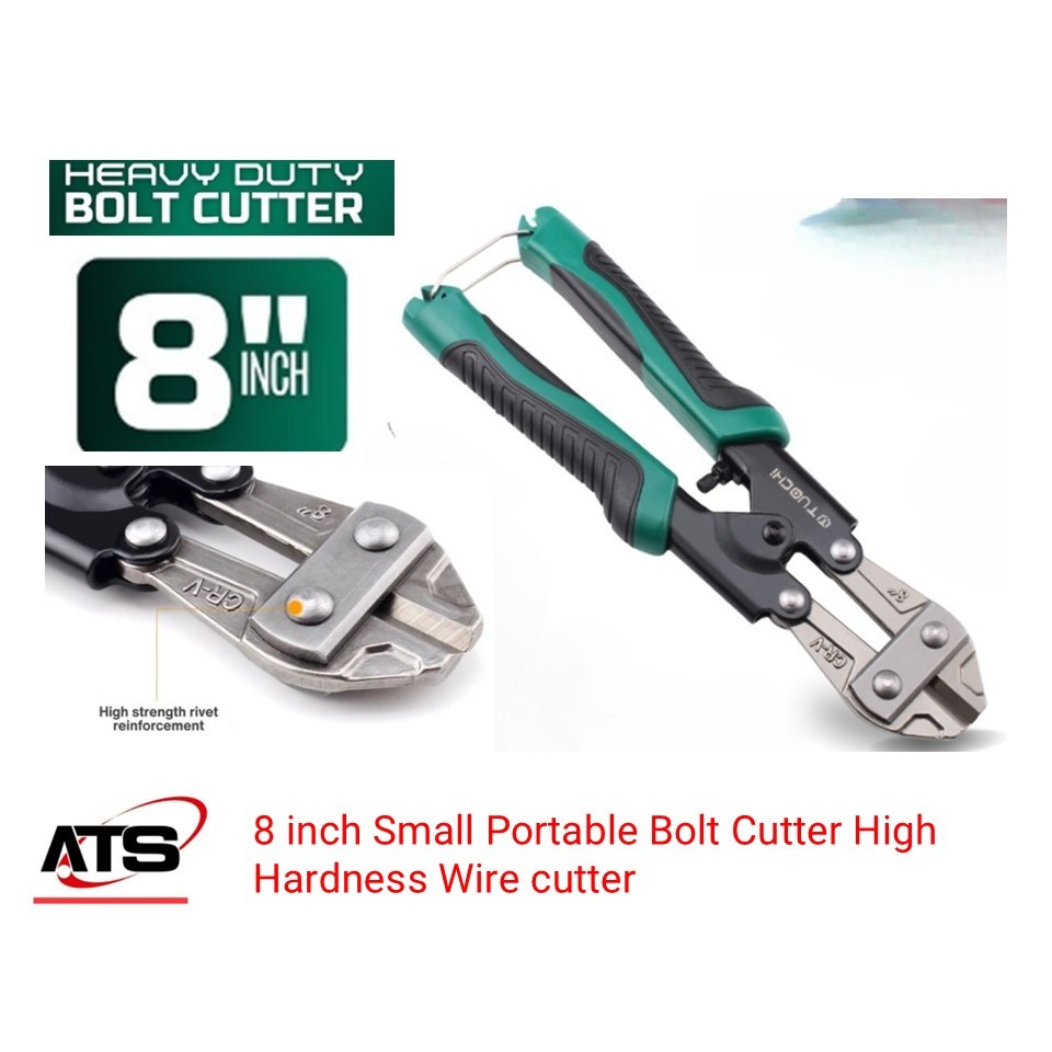 8 inch Small Portable Bolt Cutter High Hardness Wire cutter | Shopee ...
